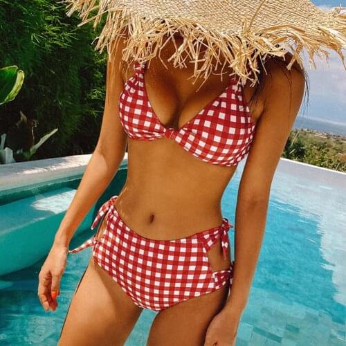 Swimwear Belly-covering High Waist Two-piece Split Belly-covering Swimsuit for Swimming Pool Summer beach