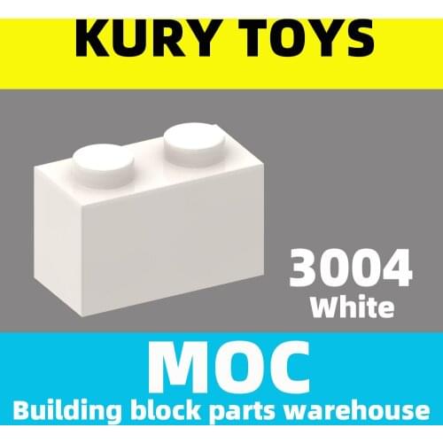 Kury Toys DIY MOC For 3004 Building block parts For Brick 1 x 2 For Brick
