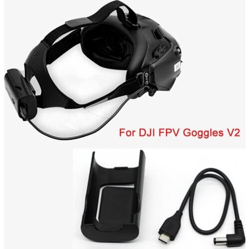 NEWEST 30cm Power Charging Cable+Battery Case Set For DJI FPV Combo Goggles V2 Glasses Accessories 2021 High Quality Drop ship