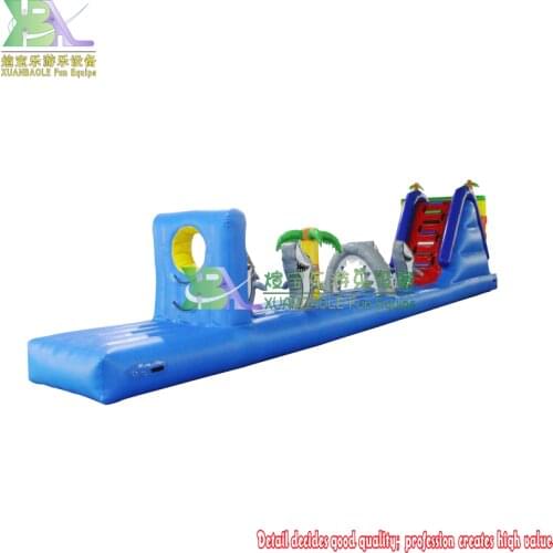 New Design Inflatable Water Obstacle Course Sports Park Shark Jumbo Inflatable Bouncer Run Water Assult