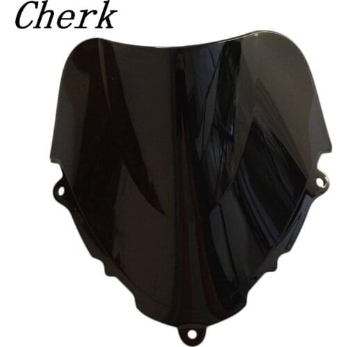 New Motorcycle ABS Double Bubble Windshield Fairing Windscreen Screen For Suzuki GSX600/750F Katana 1998-2008 Black