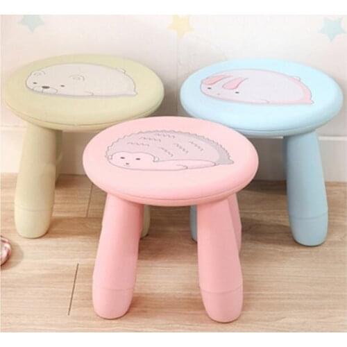 Wholesale Portable cartoon kindergarten stools Thicken skidproof Childrens Stool