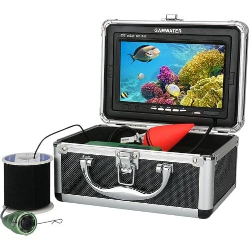 1000tvl Fishing Video Camera Underwater Fish Finder 7'LCD 4400mah Battery 6PCS IR LED Lights 10M 20M 30M Cable Float