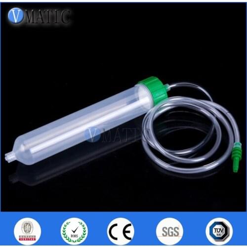 High Quality 100cc/ml Luer Lock Tip Pneumatic Glue Dispensing Dispenser Syringe Barrel With Barrel Adapter & Needle