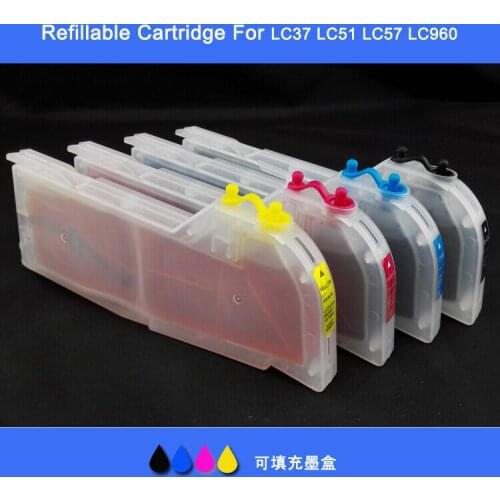 XIMO Large Size LC10 LC37 LC51 LC57 LC960 LC970 LC1000 Refillable Cartridge,full ink