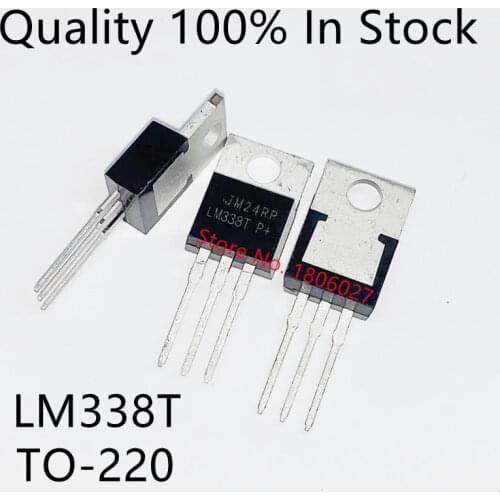 10pcs/lot LM338T LM338 TO-220 high current adjustable integrated voltage regulator