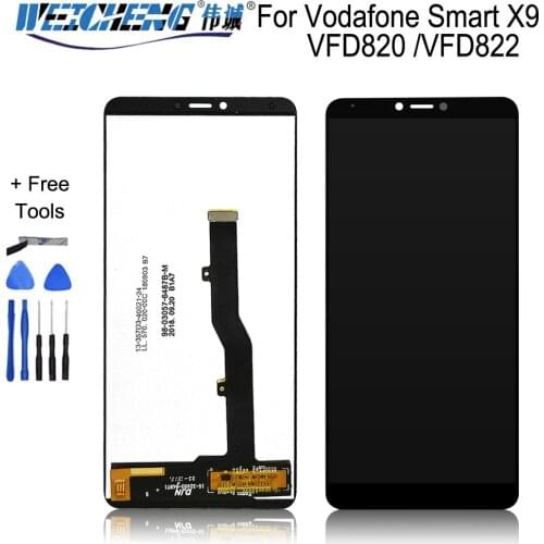 5.7"For Vodafone Smart X9 VFD820 VFD822 VFD-820 VFD-822 LCD Display Touch Screen Sensor With Tape & tools