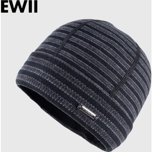 2017 Men beanie winter knitted hats boy beanies cap gorro skullies men striped wool hat man warm casual bonnet caps bone