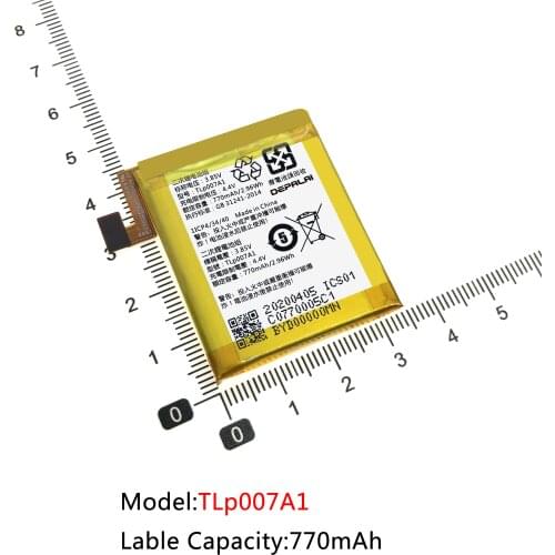 High Quality TLp007A1 Battery For Alcatel TLp007A1 Mobile Phone Batteries Replacement