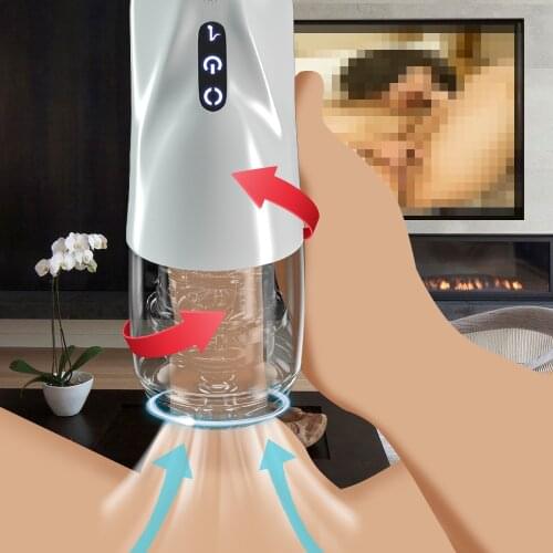 Automatic Male Masturbator Cup 3D Realistic Powerful Auto Sucking Channel Pocket Pussy Real Vagina Vibrating Sex Toys for Men