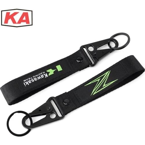 Embroidery Keychain keyring For Z800 Z900 Z650 Z750 Z1000 Z250 Z300 Z400 Motorcycle Accessories Key Holder Chain Collection