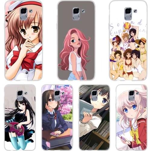 Anime Teenage girl animation Phone case For Samsung Galaxy J6 J4 J8 Plus J7 2018 J3 J5 J7 Prime Pro 2017 2016 Covers