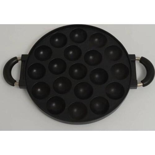 4-Hole Cast Iron Pan Cake Cooking Pot Omelette Pan Non-stick Cooking Griddl Breakfast Egg Cooking Pie Cake Mold Kitchen Cookware