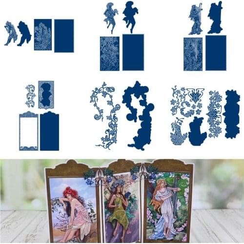 Clara Estelle Adeline Trailing Vine Flowers Metal Cutting Dies Scrapbook Decoration Stencil Embossing Template DIY Card 2021