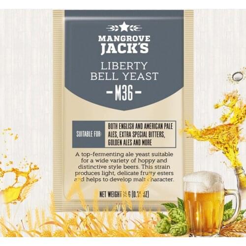 10g/3pcs M36 Liberty bell yeast UK imported yeast Mangrove&Jacks Beer Yeast family alcohol brewing fermentation Beer yeast