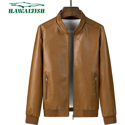 Hawaifish brand mens jackets 2021 new Korean slim and handsome fashion coat stand collar casual spring autumn jacket motorcycle