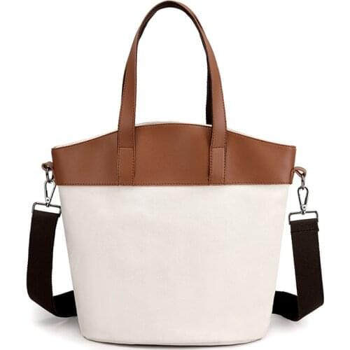 Fashion Women Canvas Handbags High Quality Large Capacity Ladies Shoulder Messenger Bags Fashion Female Shopping Travel Tote Bag