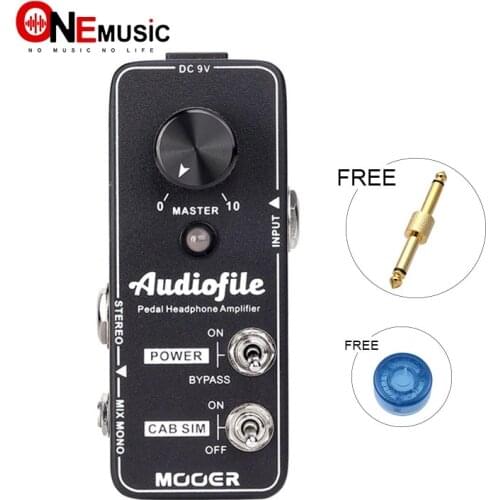 MOOER Audiofile All Analog Hi-Fi quality Pedalboard Headphone Amplifier Black