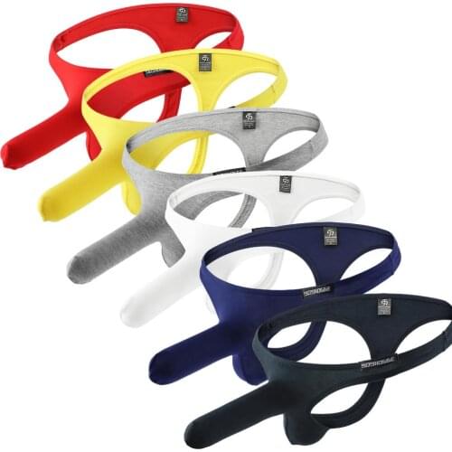 Mens Thong Underwear Sexy Elephant Nose Penis U-convex Pouch Men Thongs & G Strings Tangas Hombre Ropa Interior