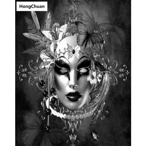 New product cartoon mask woman diamond painting DIY mosaic handmade 5D diamond embroidery cross stitch kit home decoration gift