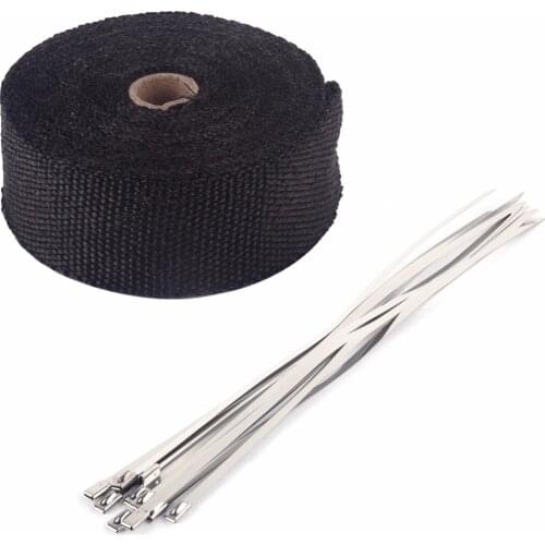 Oversea 10m Insulating Wrap elbow band exhaust manifold tape roll 5cm Heat protection