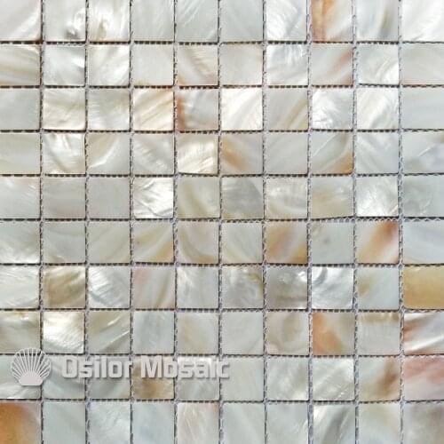 Chip size 30x30mm 100% natural Chinese freshwater shell mother of pearl mosaic tile for interior house decoration wall tile