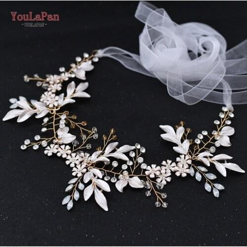 TOPQUEEN SH278 Rose Gold wedding Belt Alloy Leaves Bridal Belt Sparkly Bridal Belt Flower Bridal Belt Rhinestone Wedding Belt