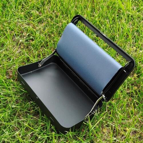 TOPPUFF DANGER Metal Rolling Machine Smoking Case Rolling Machine Box for 110mm Papers Cigarette Maker Hand Roller