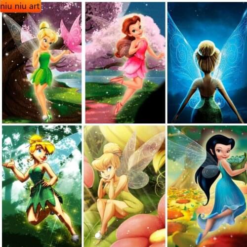 Christmas Flower Fairy Dream Moon Boat DIY 5D Diamond Embroidery Diamond Mosaic Diamond Painting Cross Stitch Kits Home Decor