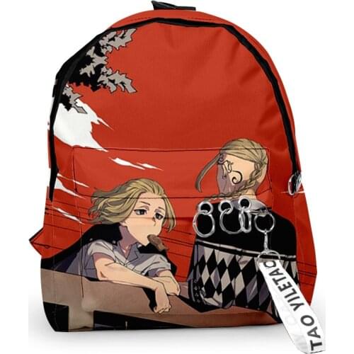 2021 New Arrival Tokyo Revengers Mikey Hip hop Men Women Backpack Oxford hanging buckle Style Child School bag Travel Backpack
