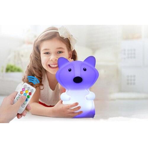 Silicone LED Night Lights Creative Night Lights Childrens Lights Ambient Lights Gifts Bedside Lights 2.4G RF Remote Control