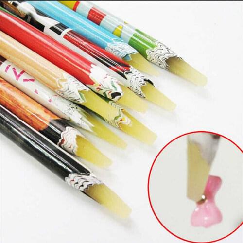 Rhinestones Bead Picker Wax Resin Pencil Nail Art Dotting Tool Point Pen