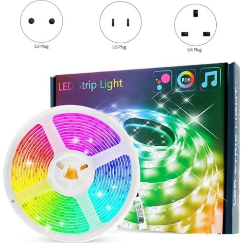 20M Bluetooth LED Strip Lights, 5050 RGB Strip Color Changing LED Lights With Remote, Lights Controlled By APP