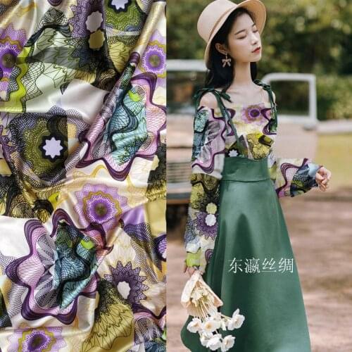 Silks Telas Por Metros Silk Fabric 19mm Tissu Au Metre Tecido Dress Cloth Stretch Satin Sewing Textile Japanese Fabrics Stoff