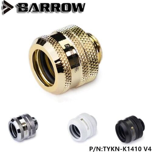 Barrow TYKN-K1410V4, OD14mm hard fitting for OD14mm acrylic/PETGT/copper tube G1 / 4 adapter for hard tube