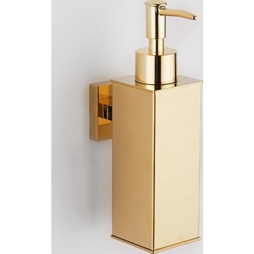 Soap Dispenser Gold bathroom Hand Liquid Soap Dispenser/kitchen soap dispenser Stainless Steel Shampoo bottles