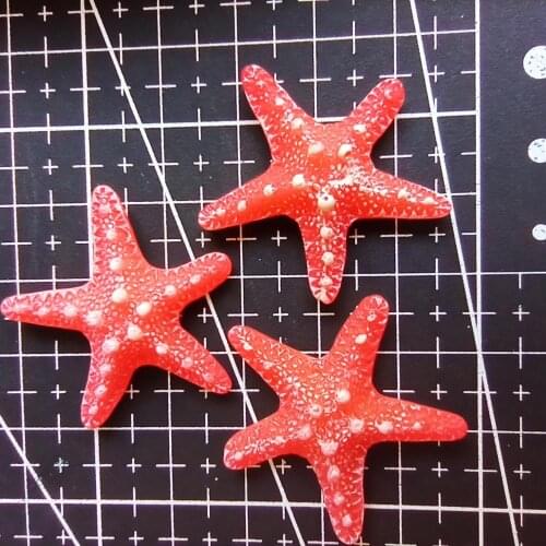 1pcs/lot Resin flat back starfish 31mm Ornaments Micro landscape Ornaments Creative Home Gardening Decorations