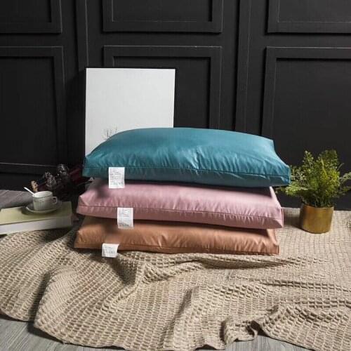 100% duck down silk light luxury solid down pillow goose down silk pillow hotel same single adult pillow core