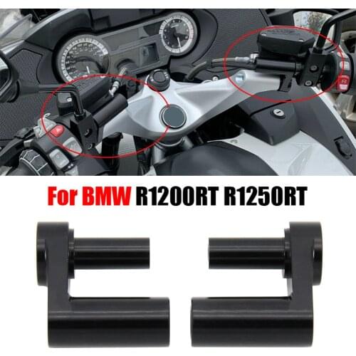 2PCS CNC R 1200 RT R 1250 RT Handlebar Risers Bar Clamp Extend Adapter For BMW R1200RT R1250RT Handlebar Riser Kit 1.625"