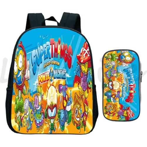 Super Zings Backpack Super things School Bag Kids Mochila Boys Girls Knapsack Kindergarten Bookbag School Backpack 2pcs Set Gift