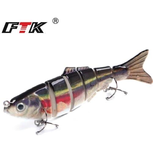 22g 6 Segment Minnow Hard Bait Wobblers For Trolling Crankbaits 12cm Bass Jerkbait Multi Jointed Swimbait Fishing Lure