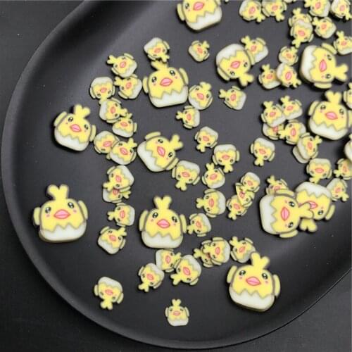 50g Eggshell Chicken Polymer Clay Sprinkles for Kids Diy,Craft/Nail Art/Scrapbook Decoration,Filler Polymer Clay Embellishments