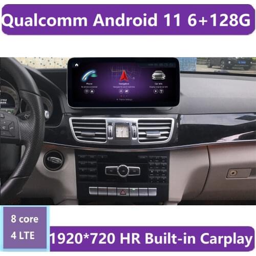 New! 12.5" Qualcomm Android 10 Car Command System Screen For Mercedes Be E Class 2009-2016 IPS LTE Wifi BT Carplay W212 S212