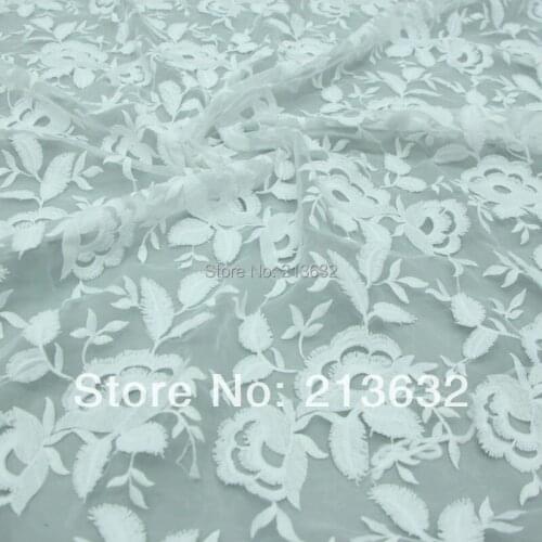 Bead D po53 New organza embroidered cloth textile embroidery fabric polyester line embroidery lace embroidery lace jewelry