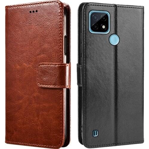 Phone Cover For Realme C21Y RMX3261 C25S C20A C11 2021 C17 C15 C12 C3i Wallet Case For Realme Realmi 8 7 6 X7 Max Pro Ultra Etui