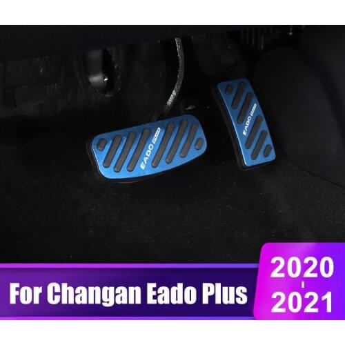 For Changan Eado Plus 2020 2021 Car Foot Pedal Fuel Accelerator Gas Brake Pedal Cover Non Slip Pad Aluminum Alloy Accessories