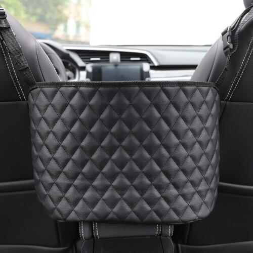 For Black Car Seat Storage Handbag Holding Net Organizer Holding Net Luggage Holder Pocket Between Auto Seats