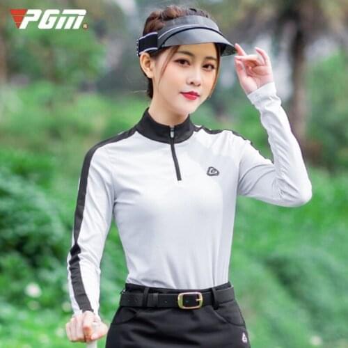 PGM Golf Women T-Shirts Sports Leisure Spring Summer Long Sleeve Lady Shirts Womens Clothing YF232 Wholesale