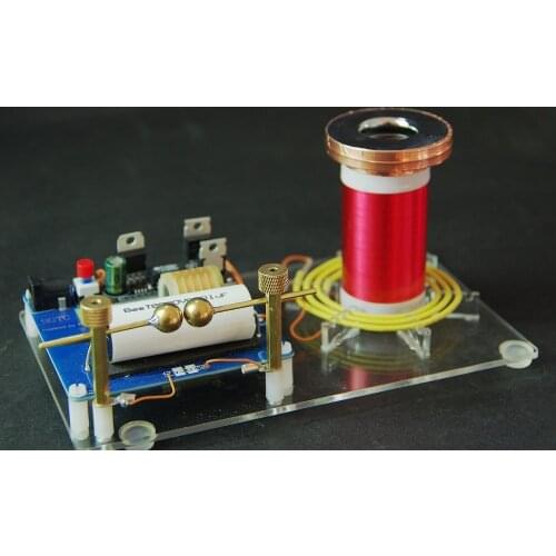 Tiny tesla coil BALL-GAP Discharger SGTC spark gap tesla coil DIY Kits science physics toy Electronic DIY