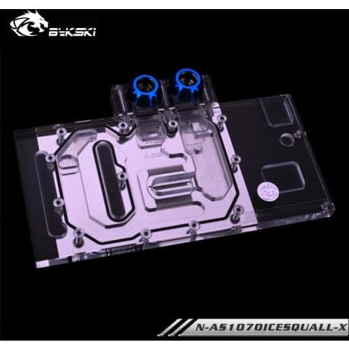 Bykski GPU Cooler For ASUS GTX 1060 ,1070 O3G O6G O8G O8G-SI GAMING ICE Knight Full Cover Card Water Block,N-AS1070ICESQUALL-X